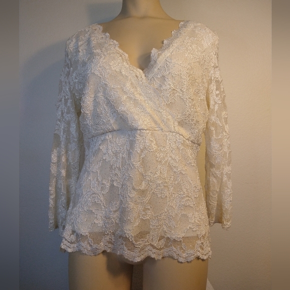 Ronnie Nicole Evenings top Style V21209 Size M - Picture 4 of 8